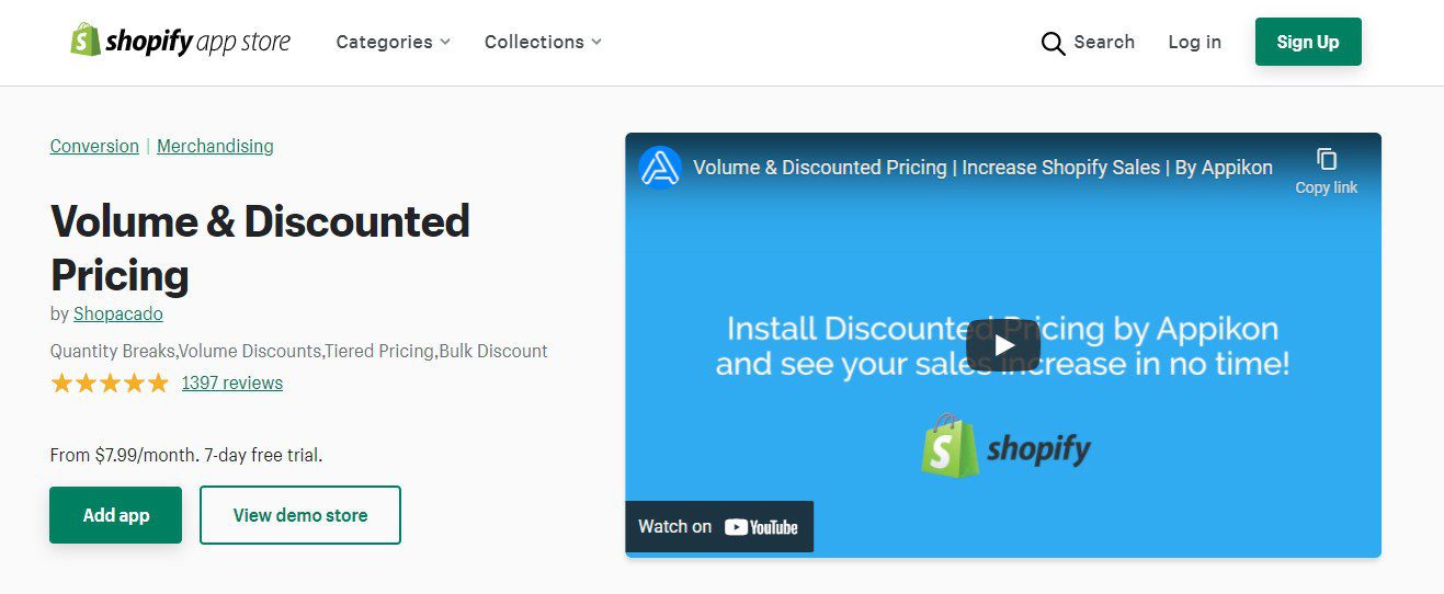 Volume Discounted Pricing